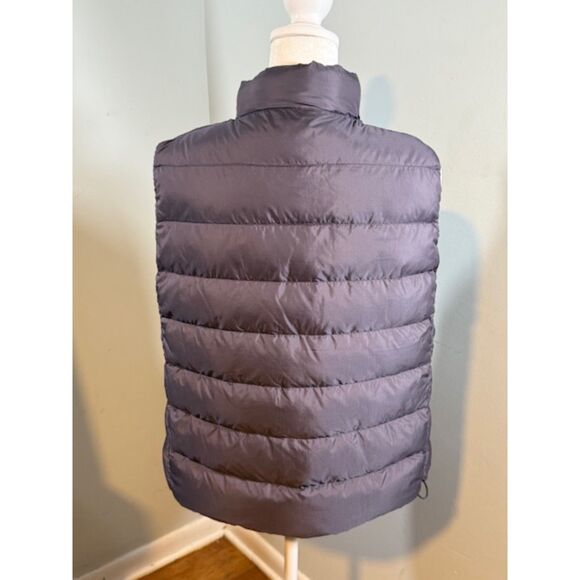 Uniqlo Ultra Light Down Vest Grey Taupe Packable Puffer Lightweight Size M - Picture 5 of 8